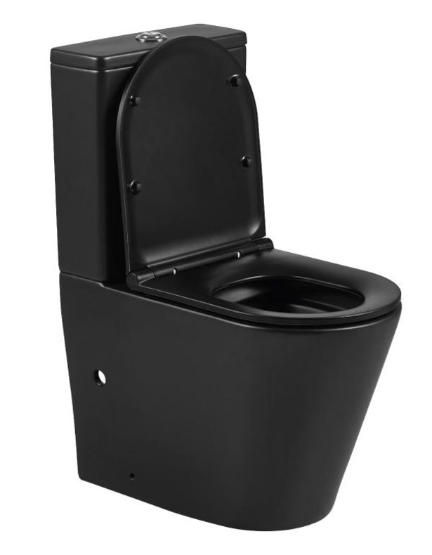 INODORO TURIN PACK COMPLETO NEGRO DUAL - Imagem 2