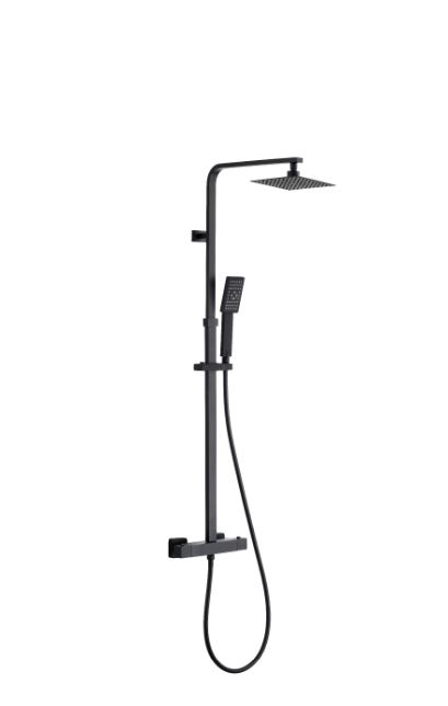 KIT DE DUCHA SKARA TERMOSTATICA NEGRO