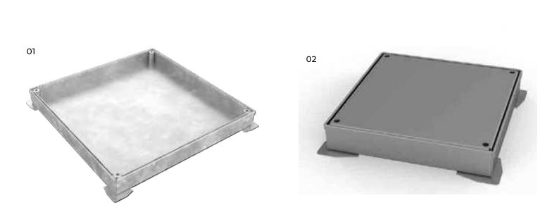 TAPA RELLENO REVERSIBLE HERMÉTICA GALVANIZADA A15 - Imagen 2